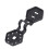 100 Stück Schattentuchclips hexagonal 9,5 cm schwarz 9