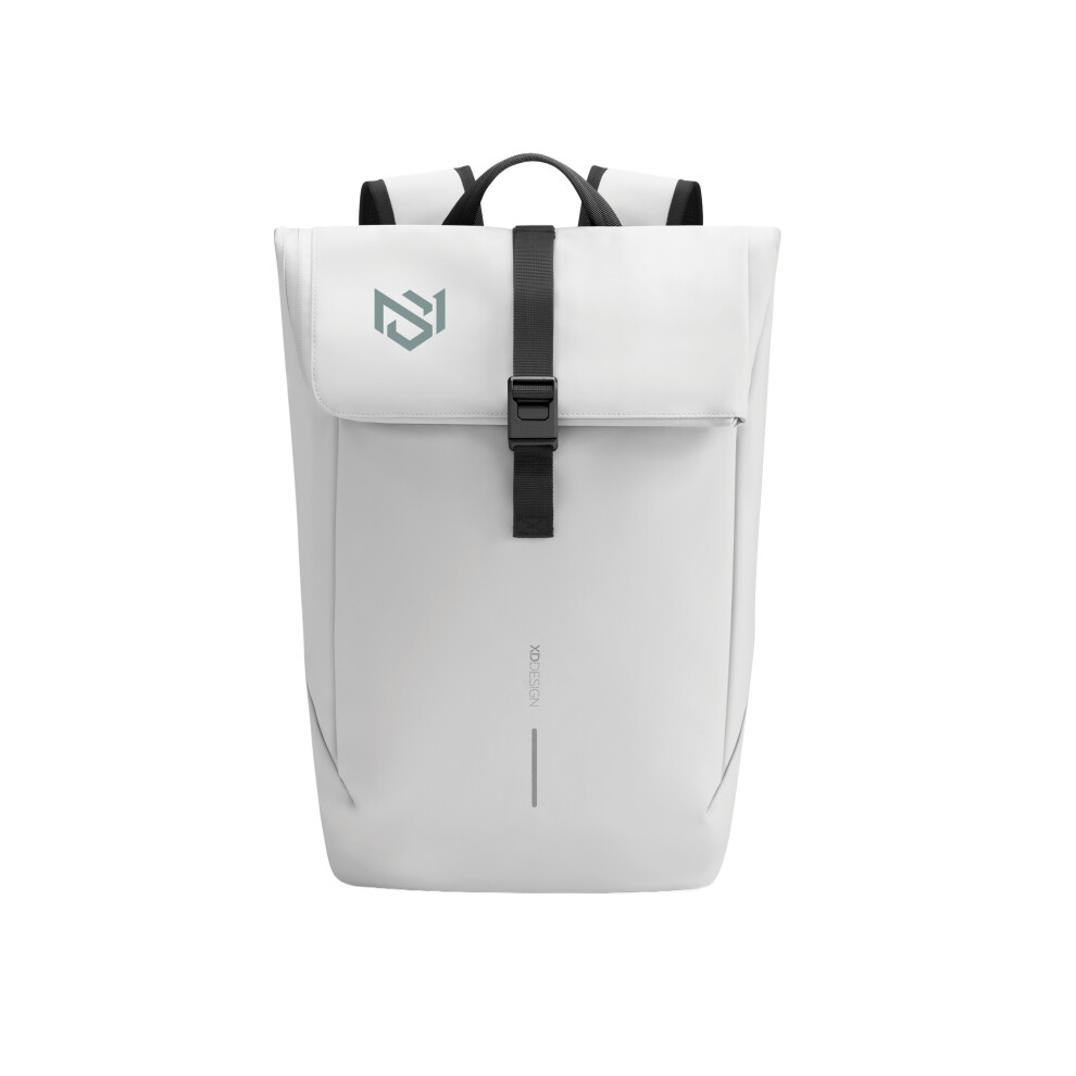 Xd Design (One Size, Off White) Urban Flap Top Water Resistant Anti-Theft Backpack