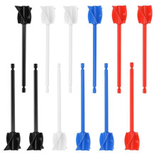 Epoxiblandartillbehör för Borrmaskin, 12-Delars Set - Helix-Paddlar, Färgomrörare, Borrtillbehör, 6,5 Tum
