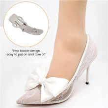 20pcs Blank Stainless Steel Shoe Clips Clip DIY Buckles