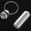 Silver Pill Medicine Box Case Holder Container Capsule Bottle Keyring Keychain 5