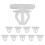 10X Wheel Arch Trim Clips Plastic Front Rear For  Transit Tourneo Connect 1
