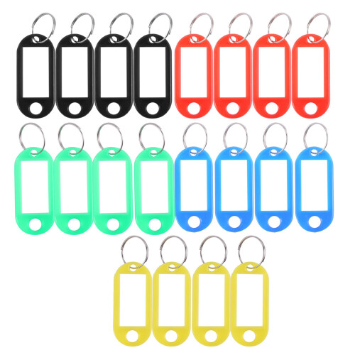 20 x plastic key tag identification label 1