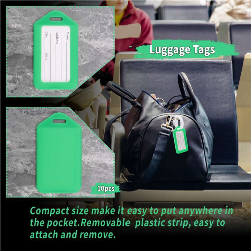 Luggage Tags Suitcase Identifier Label Accessories - green 2