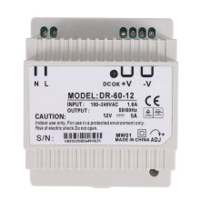 Din rail power supply 60w 12V ac converter dr-60-12 power supply 12v 60w good quality