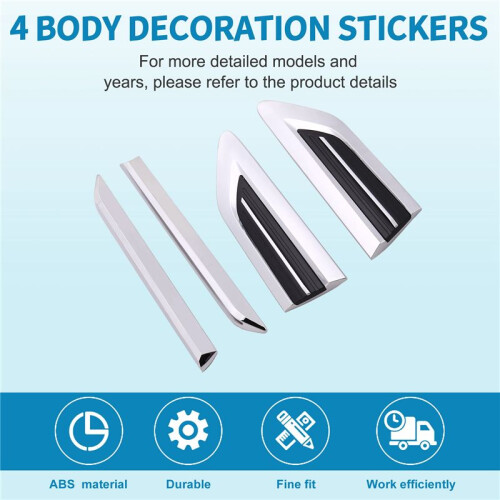 Voor 2016 2017 2018  Mk2 Deur Side Wing Emblem Badge Sticker Trim 1