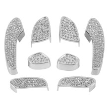 Silver Bling Crystal  Adjust Control  Decor Cover Trims for   C E GLC W205 W213 X205 2015+