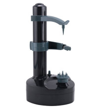 Multifunction Electric Peeler for Fruit Automatic Stainless Steel Peeler Kitchen Potato Cutter Machine-Black