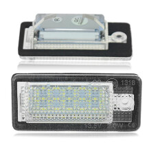 Car LED License Number Plate Light Lamp White for - A3 S3 8P A4 B6 B7 A5 A6 4F Q7 A8 S8 C6 Cabriolet