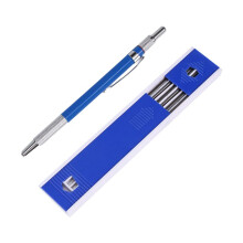 2.0mm Mechanical Pencil Lead Pencil for Draft Drawing Carpenter Crafting Art Sketching with 12 Pcs Refill -