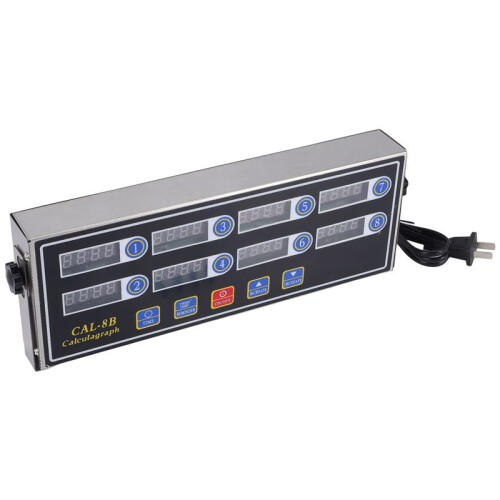 CAL-8B Portable Calculagraph, 8 Channel Digital Timer, Kitchen Cooking Timing LCD Display Clock Shaking Reminder 1