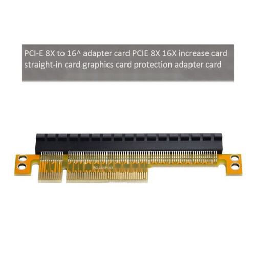 PCI-E Express 8X Bis 16X Extender Converter Riser-Kartenadapter Stecker auf Buchse 2
