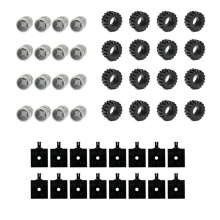 48PCS Wheel Axles Pack Block Car Accessories Tyre Hub Classic Building Bricks Children DIY Toys Blocks for Kids