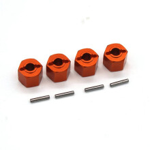 Metalen 12Mm Wiel Hex Hub Adapter voor ZD Racing -10 DBX10 1/10 RC Auto Upgrades Onderdelen Accessoires,Oranje
