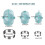 Dumpling Maker,Empanadas Press Mold Maker Set with Dough Cutter, Dumpling Mold Set and Cutter for Pierogi,() 9