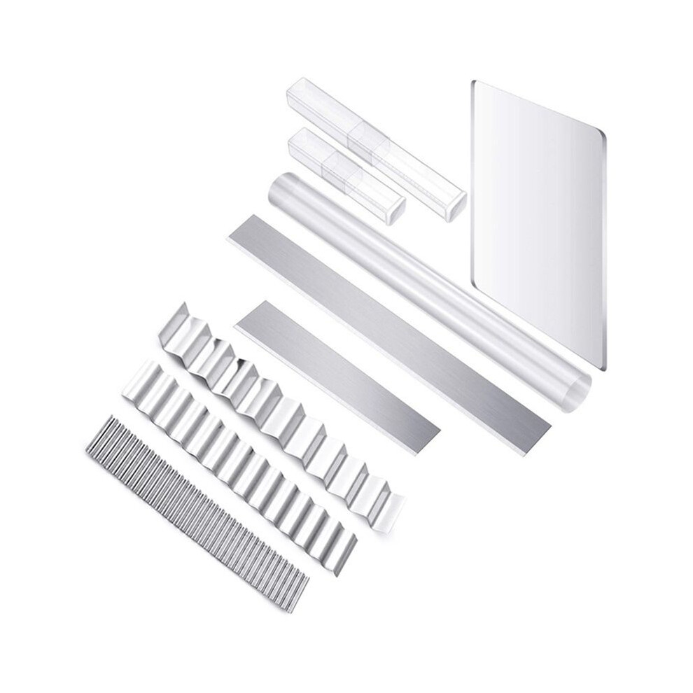 9Pcs Polymer Clay Cutter Tool Set Roller Acrylic Sheet Diy Clay Roller Tool For Shaping Sculpting Modelling 4714183738396