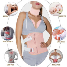 Adjustable Castor Oil Pack Kit Organic Castor Oil Pack Wrap for Waist Neck and Breasts,Reusable Castor Oil Packs-