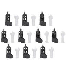 10-Delige Kunststof Montageclip voor 4-Weg CPU-Koelers CPU-Koellichaamkoelerventilator