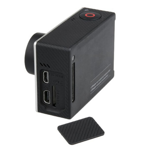 1PCS NEW for  Hero4 Motion Camera Data Side Cover Camera Side Cover Silver Dog Black Dog Camera Data Side Panel 2