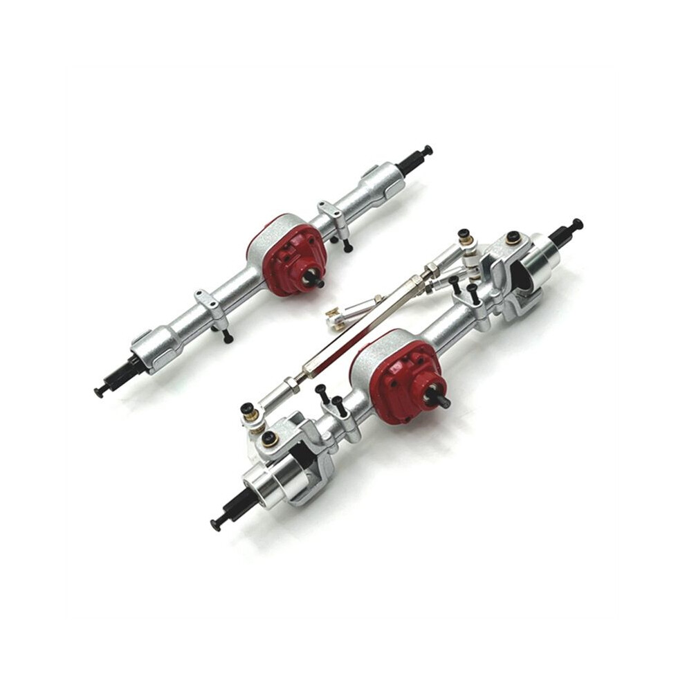 Front And Rear Axle Assy For Mnmodel 1/12 Mn82 Lc79 Mn78 Remote Control Car Parts Metal Upgrade Silver 6031106861572