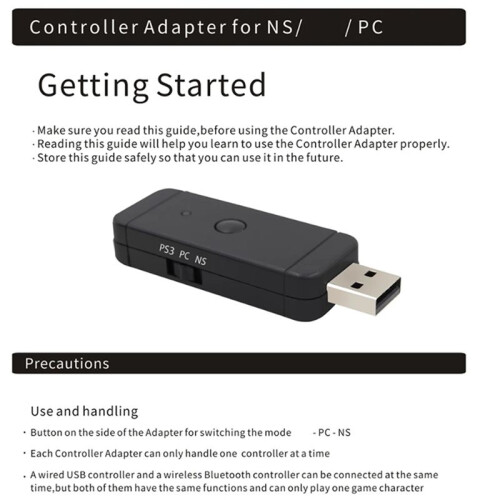 Wireless  Gamepad Converter Adapter Suitable for USB Converter   PS3 PC PS4 2