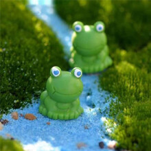Paquete de 100 Ranas, DecoracióN de JardíN de Ranas, Figuras de Ranas Verdes, Figuras de Resina de Ranas, Figuras de Ranas