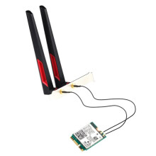 Voor BE200 WiFi 7 M.2-Kaart 5.4 BE200NGW 2.4G/5G/6GHz Draadloze Adapter Netwerkkaart met Antennes (10Dbi)