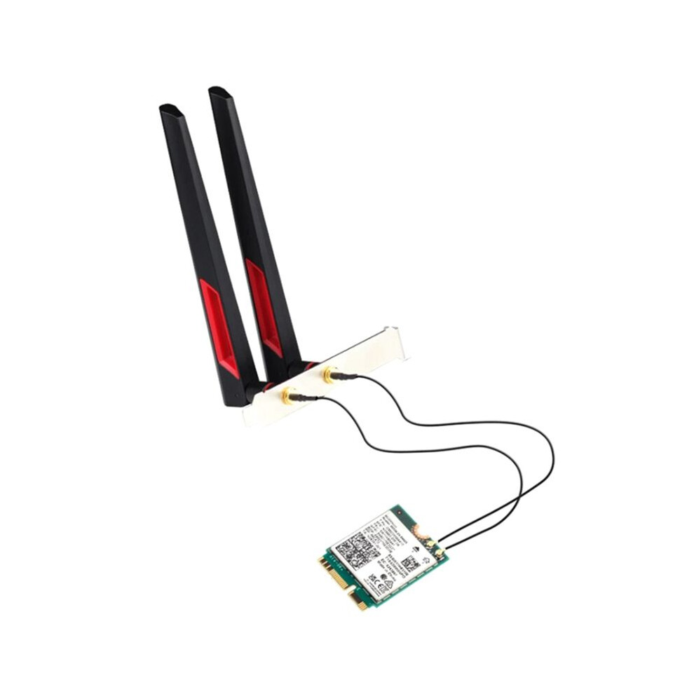 For Be200 Wifi 7 M.2 Card 5.4 Be200ngw 2.4G/5G/6Ghz Wireless Adapter Network Card With Antennas(10Dbi) 4712785430182