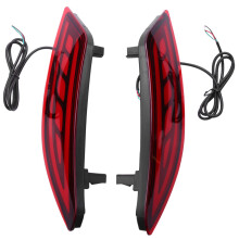 LED Rear Bumper Light Reflector Fog Lamp Brake Light Turning Signal Light for HRV HR-V 2015-2018(Two Function)