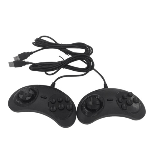 Controller di Gioco USB Gamepad 6 Pulsanti per  Supporto per Joystick di Gioco USB per PC  Gamepad Mega Drive