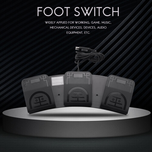 FS2020U1 USB Foot  Control Key Customized Computer Keyboard Action Pedal for Devices Instruments Computers Office 1