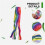 Rainbow Windsock Wind Streamer Flag Garden Camping Decoration Flag 70CM 5