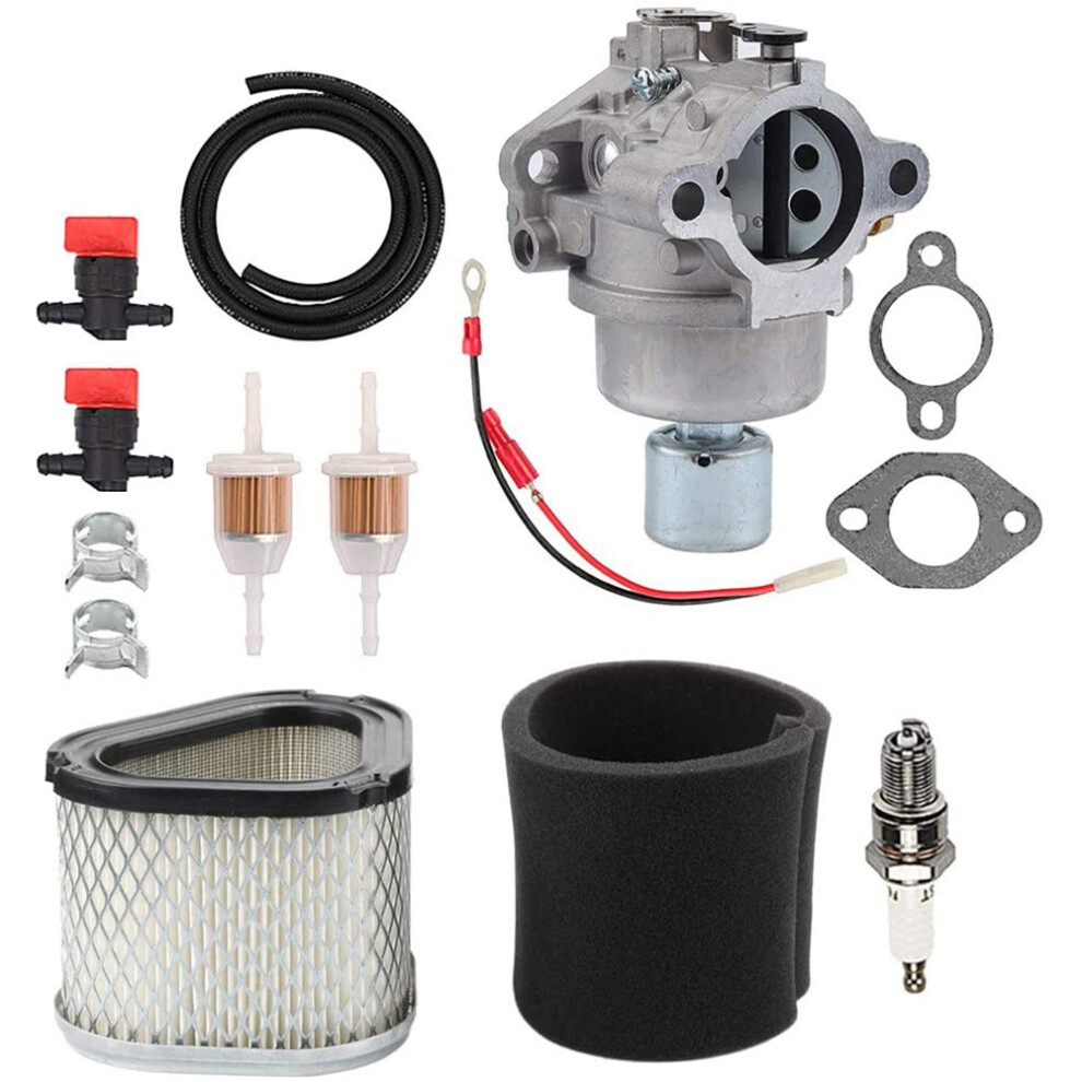 42-853-03-S Carburetor With Air Filter Kit For Cv15 Cv15s Cv14 15 Engine Gy20574 Lt155 Carb Silver/Black 4712939951877