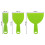 5 Pieces Plastic Putty Knife Set Flexible Paint Scrapers Tool for Spackling, Patching, Decals, Wallpaper, Baking, Wall 4