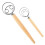Danish Dough Whisk Bread Mixer and Egg Beater, Kitchen Baking Tools Blender for Bread Pastry Pizza Making 2 Pack 1