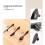 Door handle 3-handle kitchen handle - black 6
