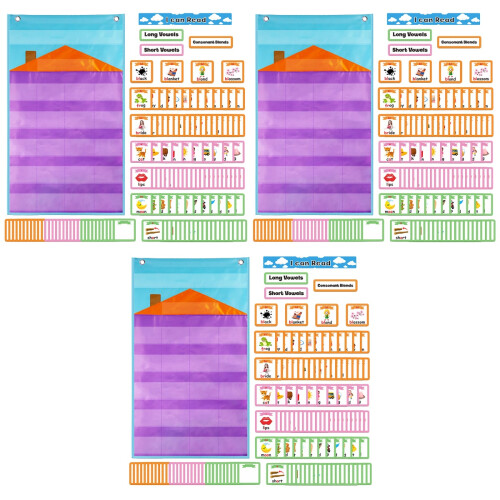 3Ensembles Tableau Suspendu Lettres Coloré Pour Apprentissage 2