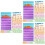 3Ensembles Tableau Suspendu Lettres Coloré Pour Apprentissage 6