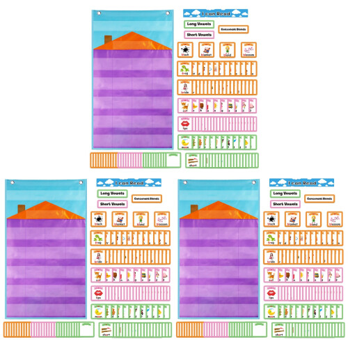 3Ensembles Tableau Suspendu Lettres Coloré Pour Apprentissage 1
