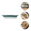 3Pièces Plat Cuisinière Céramique Vert Empilable Facile À 11