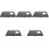 5Pièces Mini Table Pliante Camping Acier Noir Portable Extérieur 5