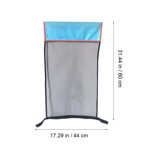 4Pièces Filet Siège Flottant Piscine Noir Robuste Et Durable 2