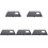 5Pièces Mini Table Pliante Camping Acier Noir Portable Extérieur 4
