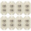 16Pièces Roulettes Blanches Mini Pour Meubles Et De Rangement 1