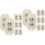 16Pièces Roulettes Blanches Mini Pour Meubles Et De Rangement 6