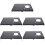 5Pièces Mini Table Pliante Camping Acier Noir Portable Extérieur 8