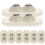 16Pièces Roulettes Blanches Mini Pour Meubles Et De Rangement 2