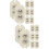 16Pièces Roulettes Blanches Mini Pour Meubles Et De Rangement 9