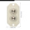16Pièces Roulettes Blanches Mini Pour Meubles Et De Rangement 10