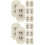 16Pièces Roulettes Blanches Mini Pour Meubles Et De Rangement 7
